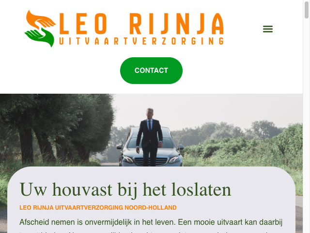 Screenshot Leo Rijnja Uitvaartverzorging