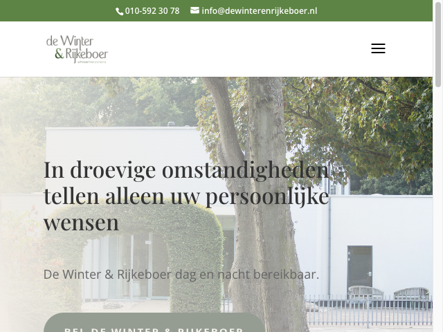 Screenshot De Winter en Rijkeboer Uitvaartverzorging