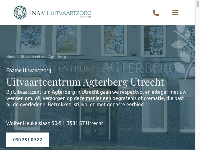 Screenshot Agterberg Uitvaartverzorging